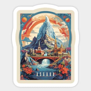 Asgard Retro Design Sticker